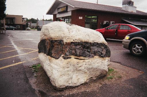 Rock at Renfrew, at the junction of the Canadian Shield on the inland side, and the rocks to the east.