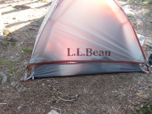 LLBean tent. fly doesnt go to the ground.