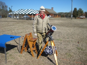 Tasco 8V and me at the Staunton River Star Party, Mar 2013.