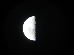 Moon First Quarter: night